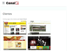 Tablet Screenshot of canalz.com.br